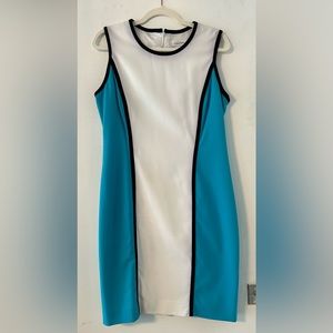 Colorblock Calvin Klein Dress with contrast piping